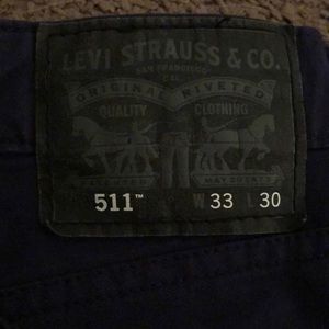 Levi’s 511 slim fit navy pants